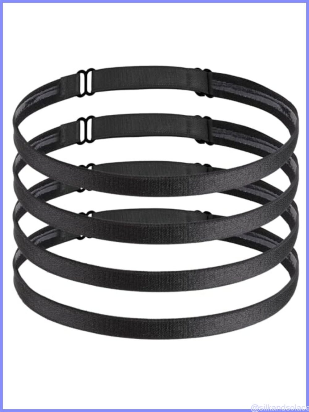 4pc Elastic Sport Headbands Non-Slip Sweat Bands Hair Accessories Yoga Running